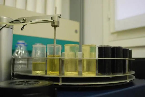 analisi enologica dei campioni di vino degasati