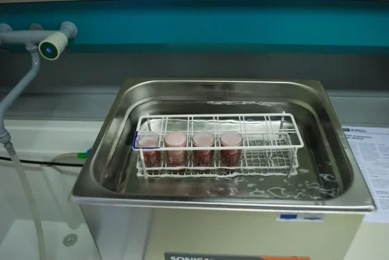 processo di degasificazione eliminazione CO2 da campioni di vino