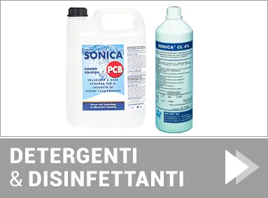 Detergenti e disinfettanti per ultrasuoni