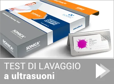 Test di lavaggio a ultrasuoni